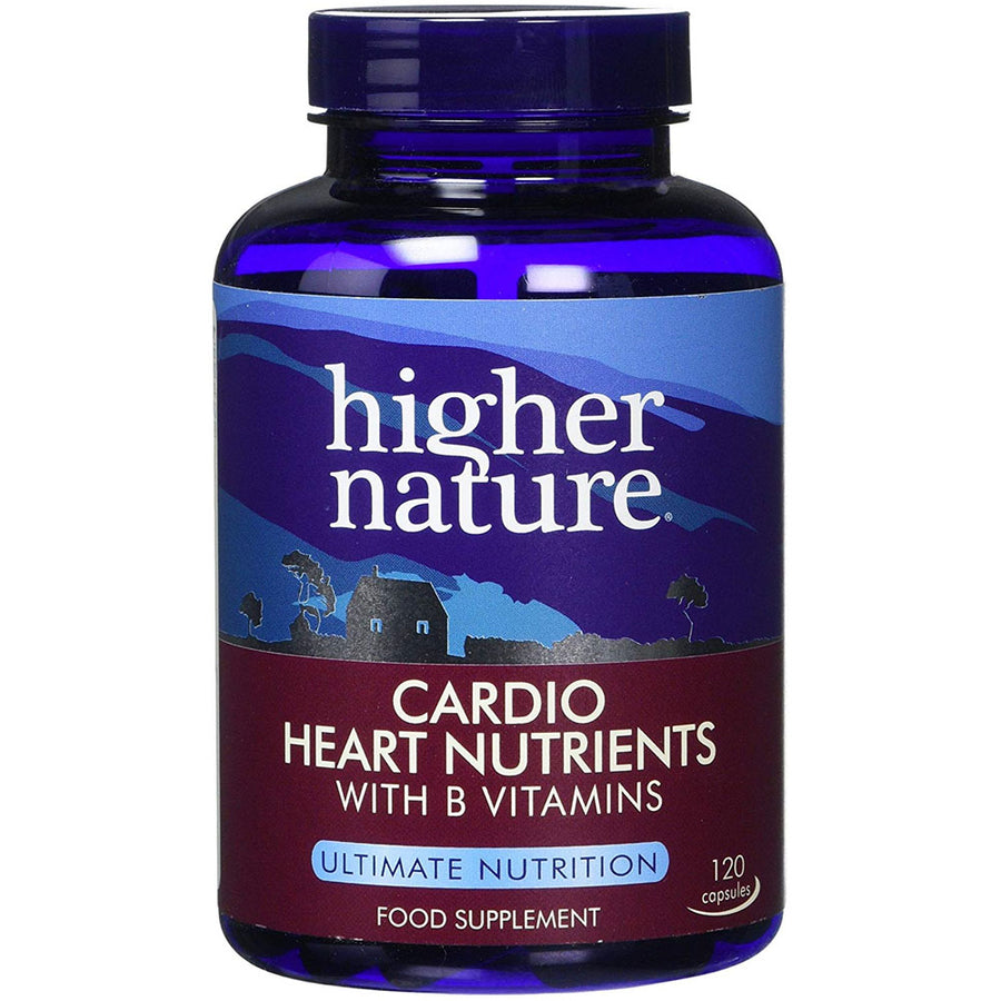 Higher Nature Cardio Heart Nutrients Heart Health Circulation Supplement 120 Capsules